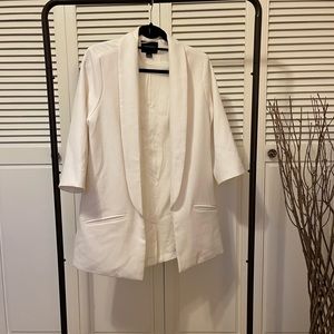 NWOT MinkPink off white 3/4 sleeve blazer
